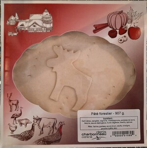 Présence non déclarée de blé, de lait et de soya dans du pâté forestier préparé et vendu par l'entreprise Les vergers Denis Charbonneau inc.
