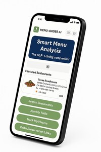 MENU-ORDER AI landing page
