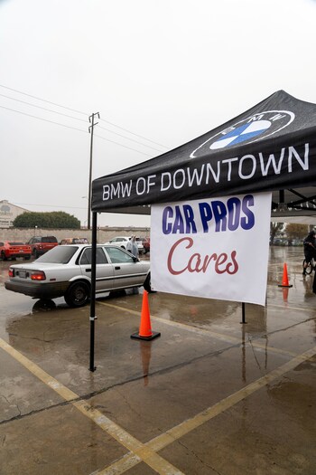 "Car Pros Cares" annual Thanksgiving giveaway on November 14th at BMW and MINI of Downtown Los Angeles