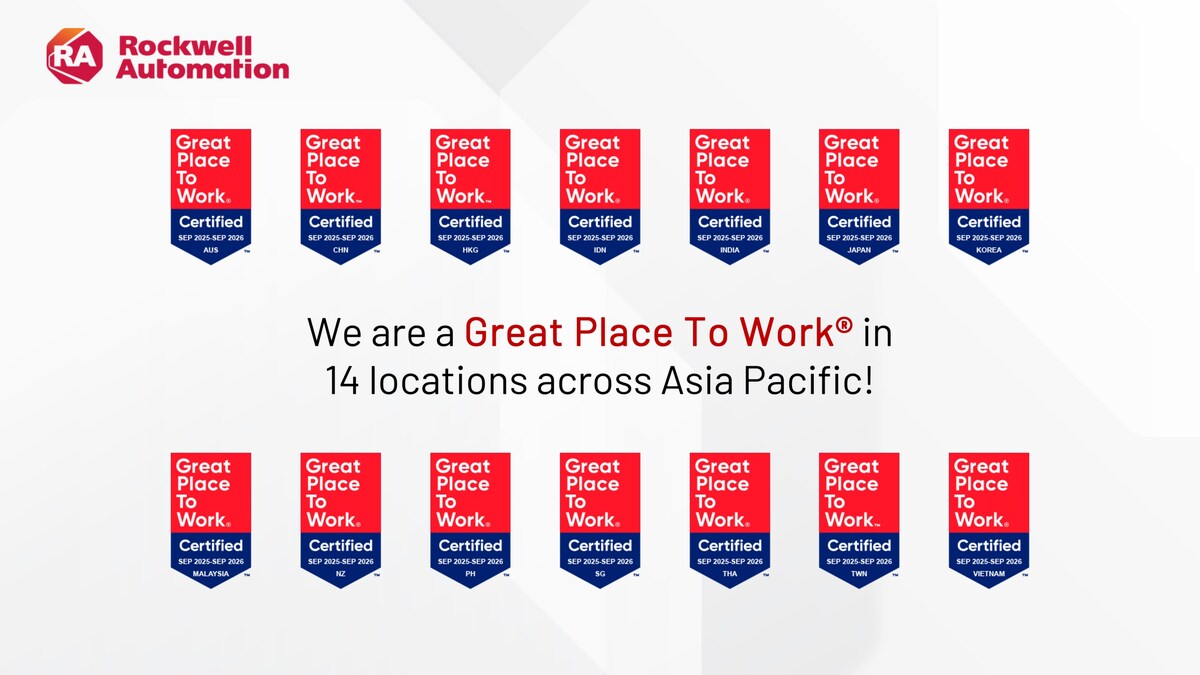 Rockwell Automation Asia Pacific Earns 2025 Great Place To Work Certification™