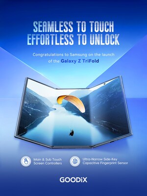 Goodix Powers Samsung's Galaxy Z TriFold with Advanced Foldable Touch and Fingerprint Solutions