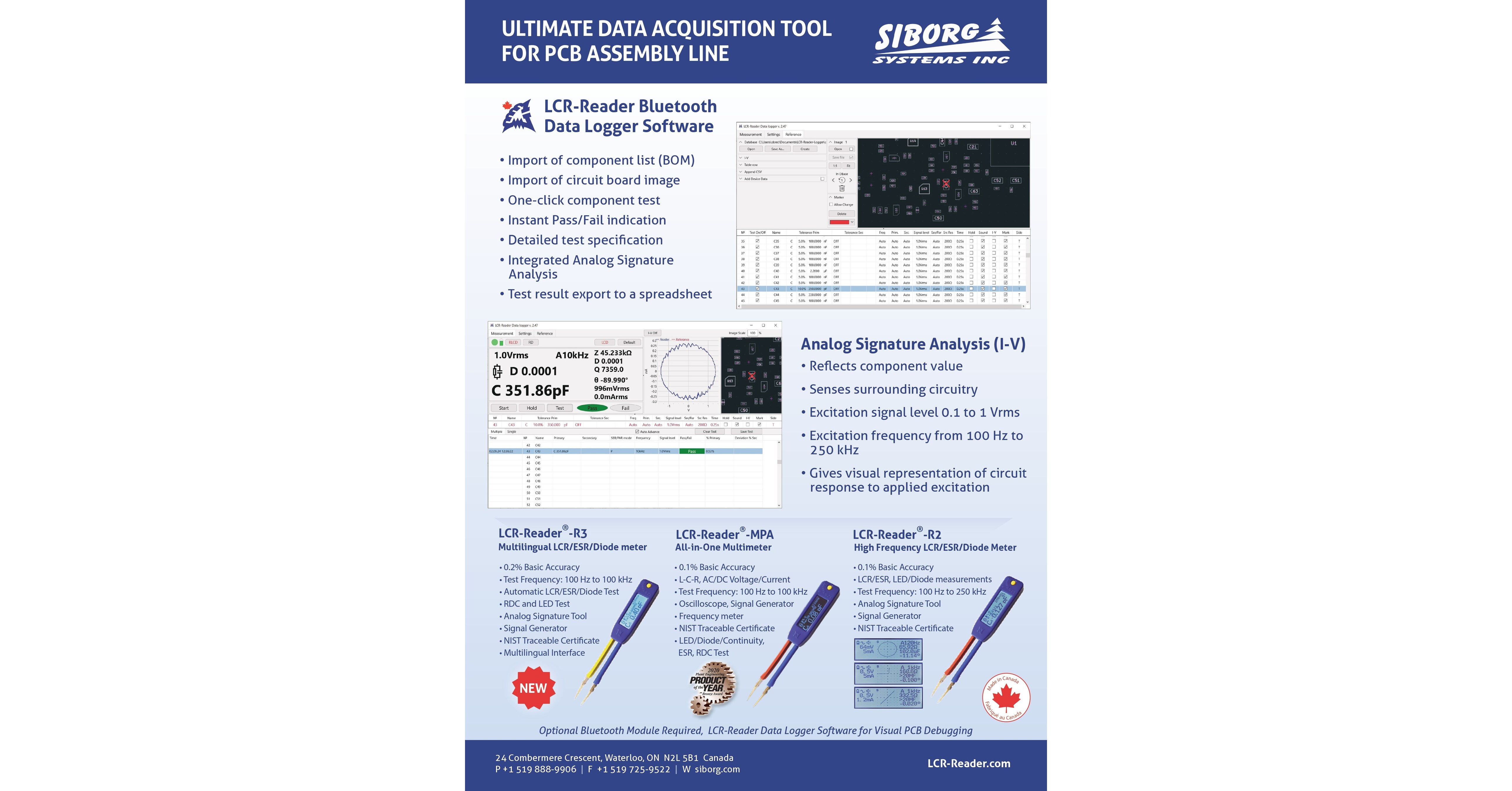 Professional Benchtop Performance in Your Pocket: Siborg Showcases Award-Winning LCR-Reader Multimeters Across Asia