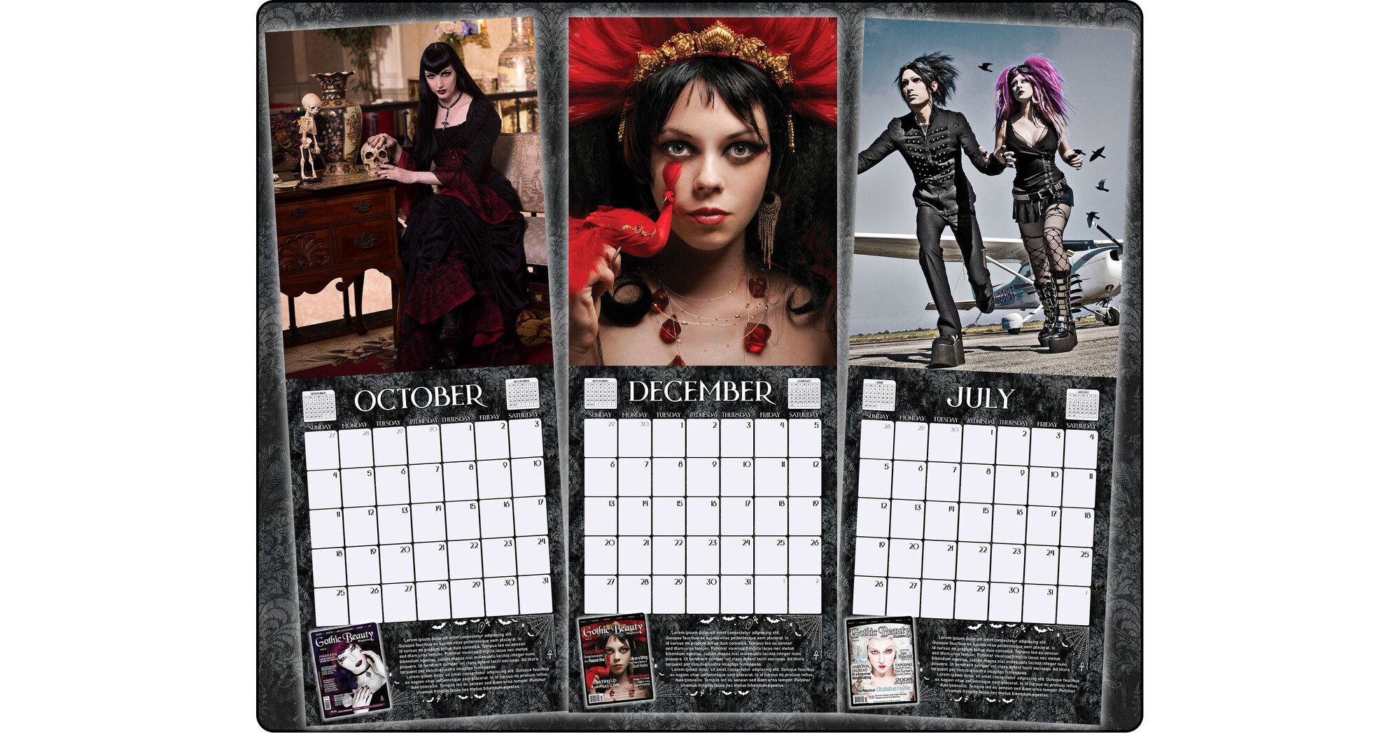 Gothic Beauty Magazine Reunites Original Contributors for 25th Anniversary Retrospective Interview Series and Calendar