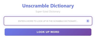 Unscramble Dictionary