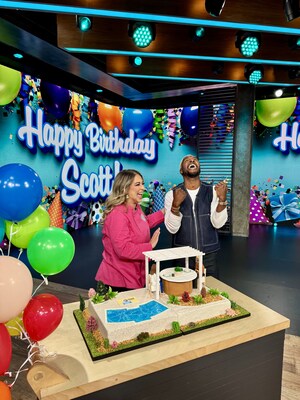 Kristina Lavallee Steals the Show on NBC's Access Daily With Custom Cake Surprise for Scott Evans