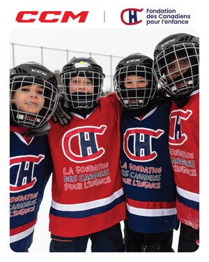 CCM Hockey Announces Multi-Year Partnership with the Montreal Canadiens Children's Foundation and the Montreal Canadiens' organization