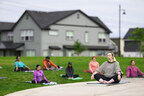 yoga in the park at Reed's Crossing