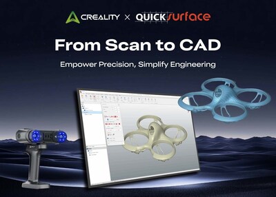 This collaboration brings an integrated scan-to-CAD workflow to engineering, product design, and 3D printing users worldwide - enabling Creality scanner owners to convert high-precision 3D scan data into manufacturable CAD models with unprecedented speed and simplicity. This collaboration brings an integrated scan-to-CAD workflow to engineering, product design, and 3D printing users worldwide - enabling Creality scanner owners to convert high-precision 3D scan data into manufacturable CAD models with unprecedented speed and simplicity.