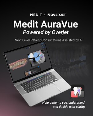 Medit Launches AuraVue: A Unified 3D Intraoral Scan and X-Ray Visualization Powered by Overjet AI