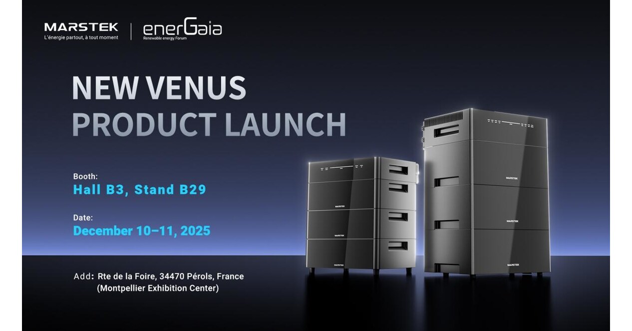 TRW MARSTEK Unveil New VENUS Energy Storage Systems at the EnerGaïa Forum 2025