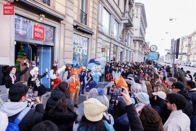 Crowds of enthusiastic shoppers attended the grand opening of MINISO's new store in Milan (PRNewsfoto/MINISO) Crowds of enthusiastic shoppers attended the grand opening of MINISO's new store in Milan (PRNewsfoto/MINISO)