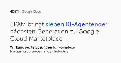 EPAM bringt sieben KI-Agentender nächsten Generation zu Google Cloud Marketplace EPAM bringt sieben KI-Agentender nächsten Generation zu Google Cloud Marketplace
