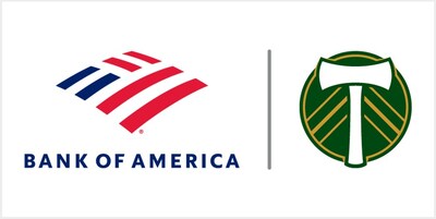 Bank of America and Portland Timbers logos Bank of America and Portland Timbers logos