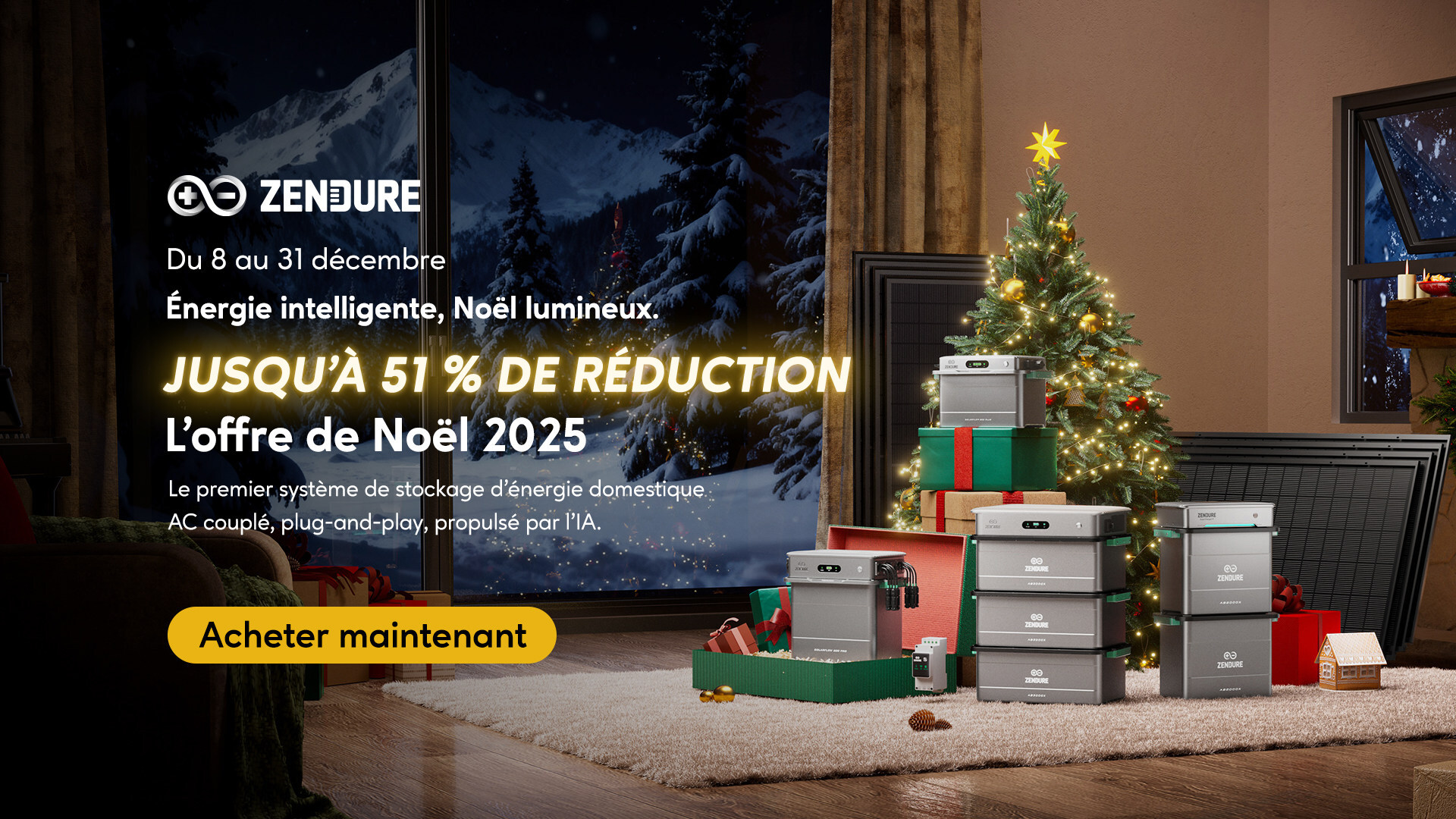 Zendure répand la joie des fêtes avec ses offres de Noël