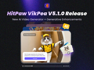HitPaw VikPea Launches V5.1.0: Unveiling AI Video Generator, AI Generative Model, and Enhanced Frame Interpolation for Next-Level Video Creation