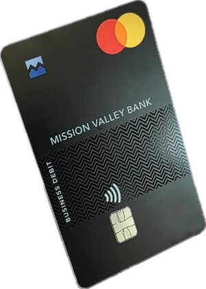 Mission Valley Bank Unveils Sleek, Bold, Contactless Mastercard® Business Debit Card