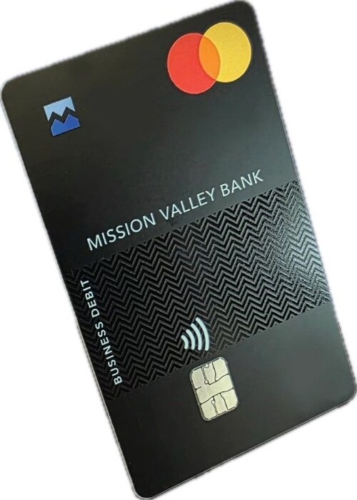Mission Valley Bank MasterCard® Business Contactless Debit Card