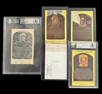 Rare Baseball Postcards with Ty Cobb, Cy Young, Honus Wagner