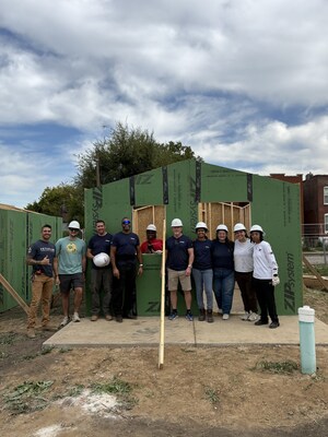 Employees of The Cigna Group in St. Louis, MO, volunteered with Veterans Community Project earlier this year to help construct tiny homes for a tiny home community, which will house 50 veterans and families upon completion and include an on-site outreach and resource center, green spaces, pet-friendly areas, security, and more. Veterans Community Project is a 2024 grant recipient of The Cigna Group Foundation’s Improving Veteran Mental Health Grant program. Employees of The Cigna Group in St. Louis, MO, volunteered with Veterans Community Project earlier this year to help construct tiny homes for a tiny home community, which will house 50 veterans and families upon completion and include an on-site outreach and resource center, green spaces, pet-friendly areas, security, and more. Veterans Community Project is a 2024 grant recipient of The Cigna Group Foundation’s Improving Veteran Mental Health Grant program.
