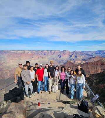 Israeli teens and chaperones visited the Grand Canyon as part of World ORT’s two-week respite trip in Arizona. The program supports Israeli youth who suffered severe personal trauma from Oct. 7. 
Photo credit: World ORT