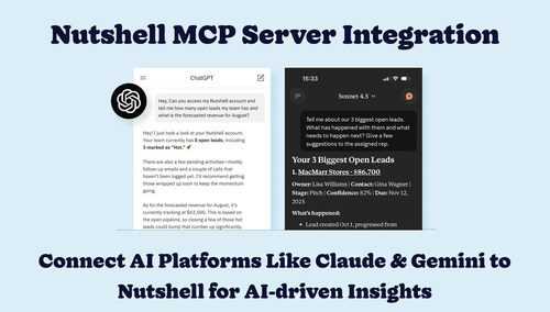 Graphic showing ChatGPT and Sonnet analyzing data from Nutshell