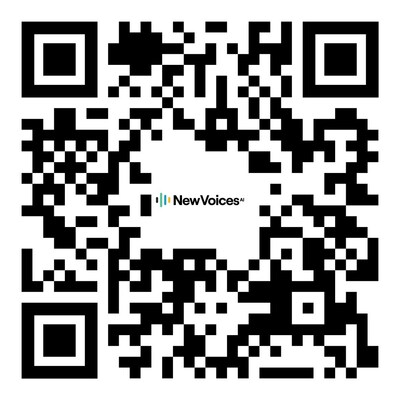 Try out NewVoices.ai by scanning the QR code. Try out NewVoices.ai by scanning the QR code.