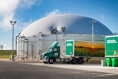 Vanguard Renewables’ new River Falls facility uses advanced anaerobic digestion technology to recycle food and beverage waste into renewable natural gas.