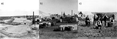 Figure 2: Historical photos taken at Great Fingall: a) Great Fingall Mine; b) Great Fingall workers homes; c) Miner’s camp at Day Dawn (CNW Group/Westgold Resources Limited) Figure 2: Historical photos taken at Great Fingall: a) Great Fingall Mine; b) Great Fingall workers homes; c) Miner’s camp at Day Dawn (CNW Group/Westgold Resources Limited)