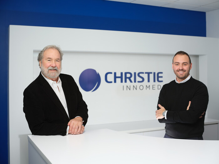Dr. Michel Vachon and Nicolas Vachon (CNW Group/Christie Innomed)