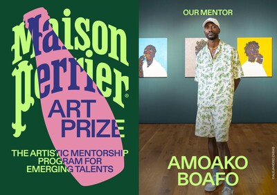 MAISON PERRIER® launches the MAISON PERRIER® Art Prize, a new international mentorship program for emerging artists led by inaugural mentor Amoako Boafo. MAISON PERRIER® launches the MAISON PERRIER® Art Prize, a new international mentorship program for emerging artists led by inaugural mentor Amoako Boafo.