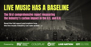 MIT CLIMATE MACHINE WITH SUPPORT FROM COLDPLAY, WARNER MUSIC GROUP, LIVE NATION, AND HOPE SOLUTIONS RELEASE FIRST EVER TOTAL EMISSIONS OF LIVE MUSIC IN US AND UK