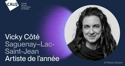 L'artiste en théâtre Vicky Côté remporte le Prix du CALQ - Artiste de l'année au Saguenay-Lac-Saint-Jean. crédit : Patrick Simard (Groupe CNW/Conseil des arts et des lettres du Québec) L'artiste en théâtre Vicky Côté remporte le Prix du CALQ - Artiste de l'année au Saguenay-Lac-Saint-Jean. crédit : Patrick Simard (Groupe CNW/Conseil des arts et des lettres du Québec)