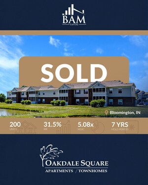 BAM Capital Announces Successful Sale of Oakdale Square Apartments, Delivering Exceptional Investor Returns