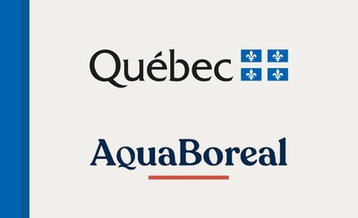 Logo gouvernement du Québec et AquaBoreal (Groupe CNW/AquaBoréal)