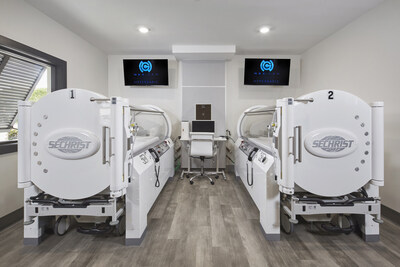 Two state-of-the-art FDA-approved monoplace hyperbaric oxygen therapy chambers, designed for individualized patient treatment located at NexGen Hyperbaric’s flagship facility in Naples, Florida. Two state-of-the-art FDA-approved monoplace hyperbaric oxygen therapy chambers, designed for individualized patient treatment located at NexGen Hyperbaric’s flagship facility in Naples, Florida.