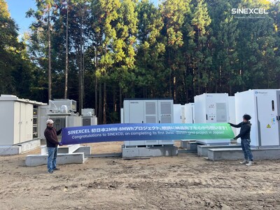 SINEXCEL Completes Installation of Its First 2MW/8MWh Utility-Scale Energy Storage Project in Japan SINEXCEL Completes Installation of Its First 2MW/8MWh Utility-Scale Energy Storage Project in Japan