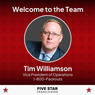 1-800-Packouts has named Tim Williamson as its new Vice President of Operations.