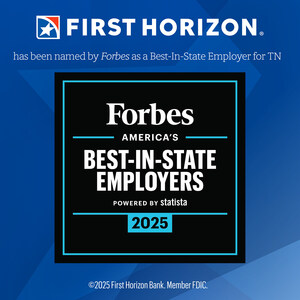First Horizon Recognized as a 2025 Forbes Best-In-State Employer for Tennessee