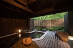 Private onsen at a traditional Japanese inn (ryokan)