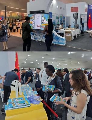 International Delegates Collects and Reads Multilingual Comic Brochures "Ultra-High Voltage: Connecting a Greener World" International Delegates Collects and Reads Multilingual Comic Brochures "Ultra-High Voltage: Connecting a Greener World"