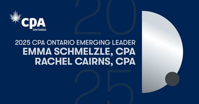 2025 CPA Ontario Emerging Leaders, Emma Schmelzle and Rachel Cairns. (CNW Group/Crowe Soberman LLP) 2025 CPA Ontario Emerging Leaders, Emma Schmelzle and Rachel Cairns. (CNW Group/Crowe Soberman LLP)
