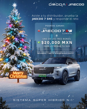 OMODA | JAECOO regala un JAECOO 7 SHS con su dinámica navideña