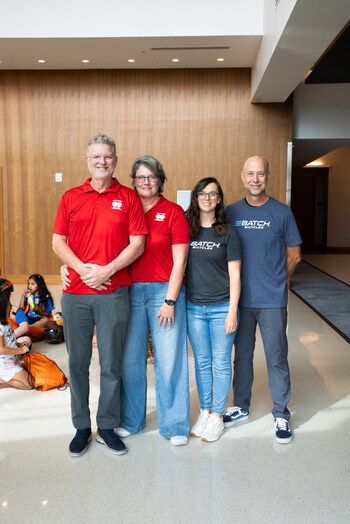 Mark and Kenna Smith from Bikes for Goodness Sake and Kelly Seybold and Kevin Slatten from Batch Bicycles Join the BNSF Team for a Bike Build Event