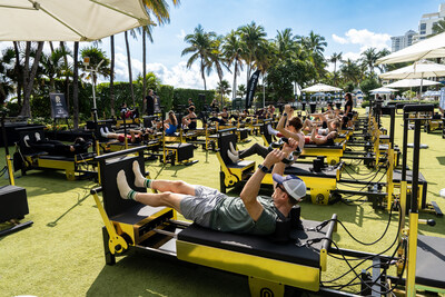Local Miami influencers, media, VIP guests, DJs, Pilates practitioners, and franchisees join Pilates Addiction pop-up experience