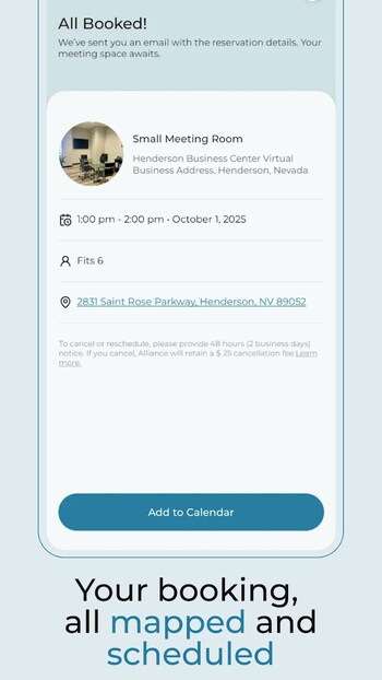 Your booking all mapped and scheduled (PRNewsfoto/Alliance Virtual Offices)