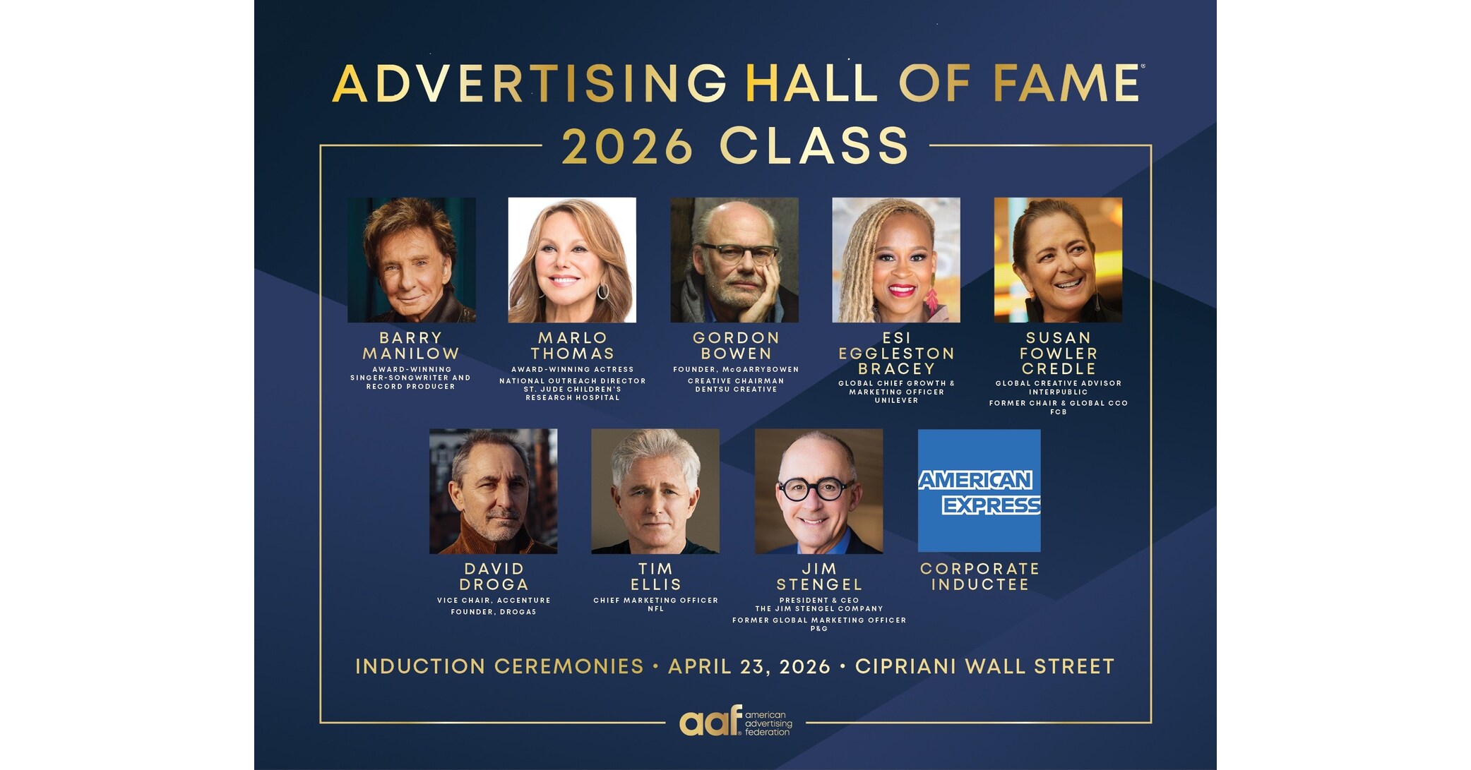 ANNOUNCING THE 75TH ANNIVERSARY OF THE AAF ADVERTISING HALL OF FAME