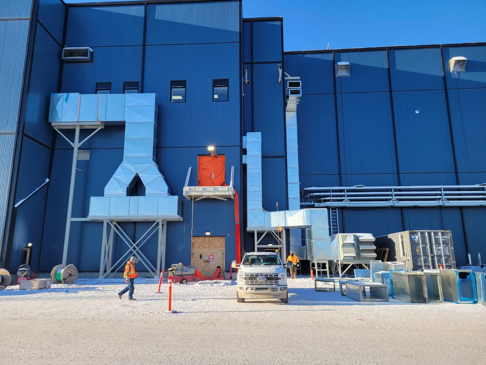 Instalación HVAC (CNW Group/Foran Mining Corporation)