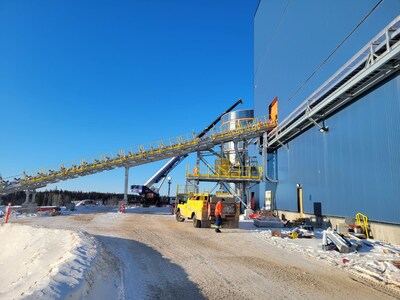 Crushed Ore Conveyor (CNW Group/Foran Mining Corporation) Crushed Ore Conveyor (CNW Group/Foran Mining Corporation)