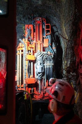 Underground Longhole Production Drilling (CNW Group/Foran Mining Corporation) Underground Longhole Production Drilling (CNW Group/Foran Mining Corporation)
