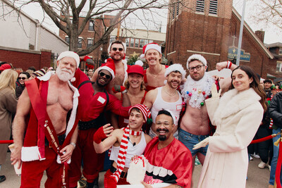 Mary Beth Barone poses with Swole Santas at Milk’s first-ever Swole Santa Contest Mary Beth Barone poses with Swole Santas at Milk’s first-ever Swole Santa Contest